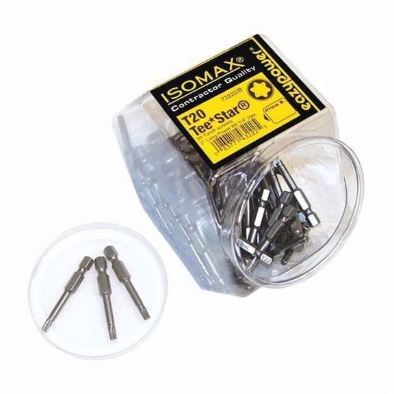 Insert Bit, 1/4", Torx, T20, 2", PK100 00222