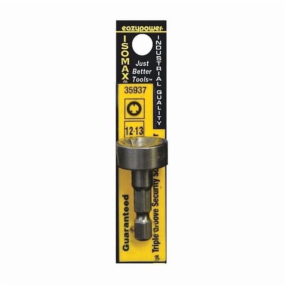 Manufacturer Varies Triple Groove Security Bit,SAE,1/4" 35937