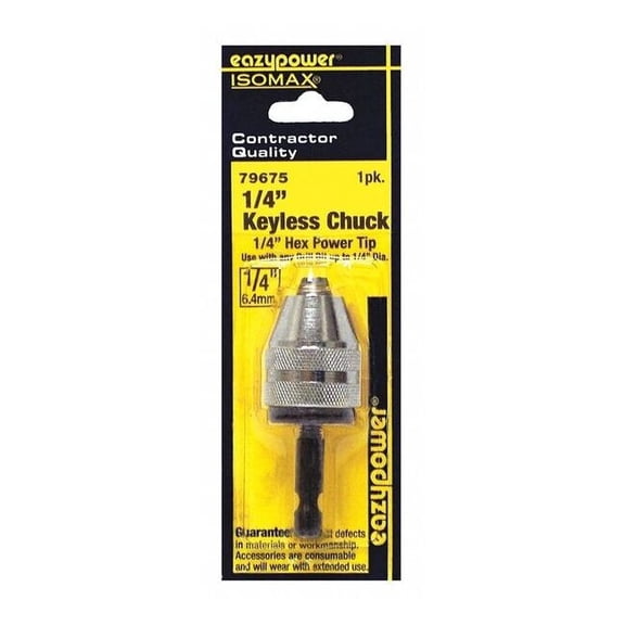 Eazypower Keyless Chuck 1/4in, 1pk