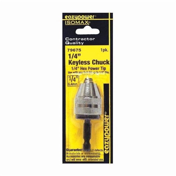 Eazypower Keyless Chuck 1/4in, 1pk