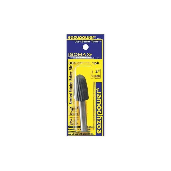 Pointed File Manufacturer Varies Beveled Pointed Rotary File,1/2in.,1pcs. 30077 ...