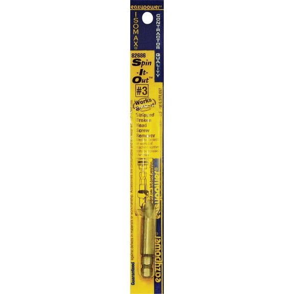 Eazypower Spin-it-Out Screw Extractor - Pack of 12 Construction & DIY Use, Standard Hardware Spec