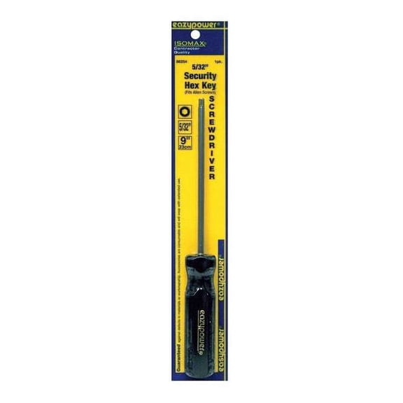 Eazypower Tamper Resistant Hex Screwdriver 5/32 in Round 86254