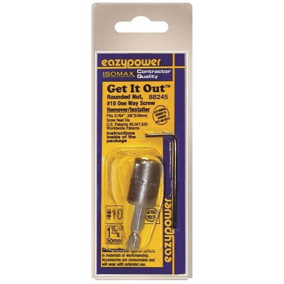 Eazypower Hex Bit Set - Tungsten Carbide Cutting Edge, Hex Shank, 3.2 oz