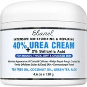 Ebanel 40% Urea Cream Plus 2% Salicylic Acid 4.6oz Callus Remover Foot Cream For Dry Cracked Skin