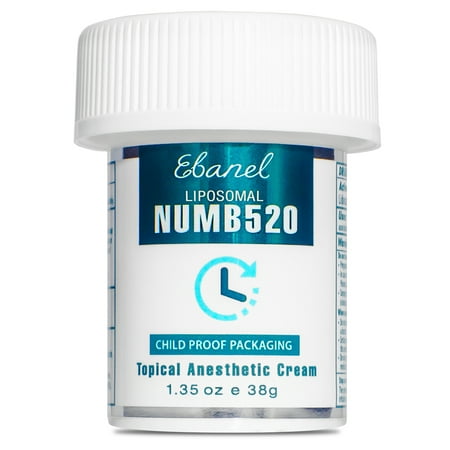 Ebanel 5% Lidocaine Numbing Cream Numb520 Anesthetic Pain Relief 1.35oz