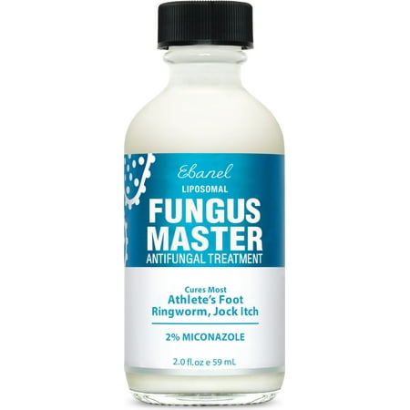 Ebanel Athlete's Foot Fungus Treatment Extra Strength, Antifungal Solution with Miconazole, Undecylenic Acid, Tea Tree Oil, 2 Oz