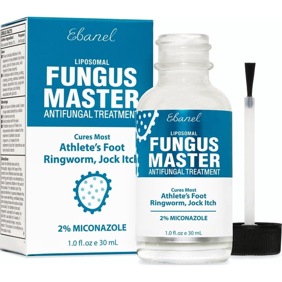 Ebanel Antifungal Cream Miconazole Athletes Foot Treatment, Cures Fungal Infection Leading to Nail Fungus, Jock Itch Cream with Undecylenic Acid, Tea Tree & Manuka Oil, Fast Itch Relief for Ringworm