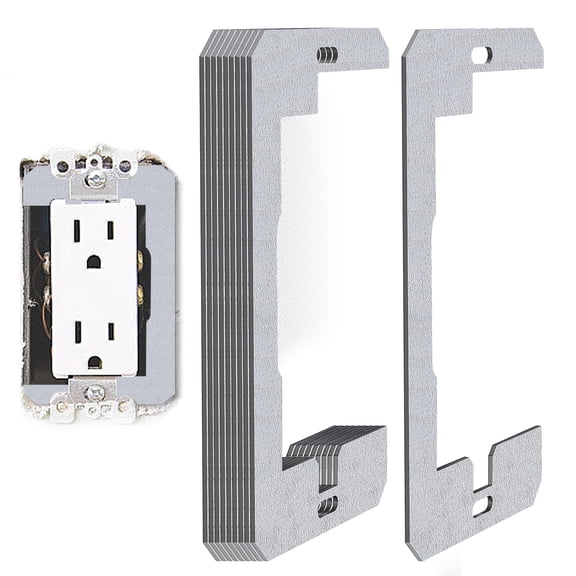 Ebaokuup 10 Pcs Metal Wall Plate Spacers for Electrical Outlet Boxes