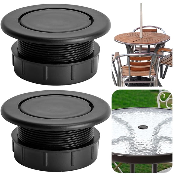 Ebaokuup 2 Pcs 2 inch Patio Table Umbrella Hole Ring and Cap Set
