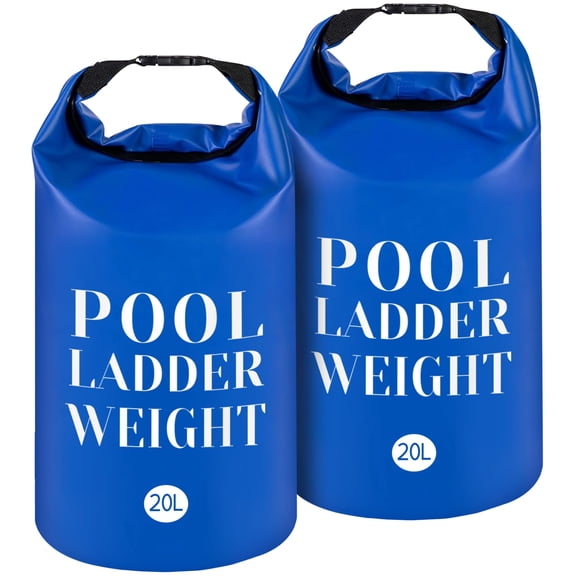 Ebaokuup 2 Pcs 20L Fillable Pool Step Sand Bags, 500D PVC with Handle