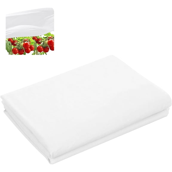 Ebaokuup 20 x 10 Ft Plant Sun Protection Cloth, Garden Plant Shade Cloth, Non-Woven White Light Refraction Sunshade Cloth for Protecting Plants Vegetable Rows from Direct Sunlight,10 x 20 Ft