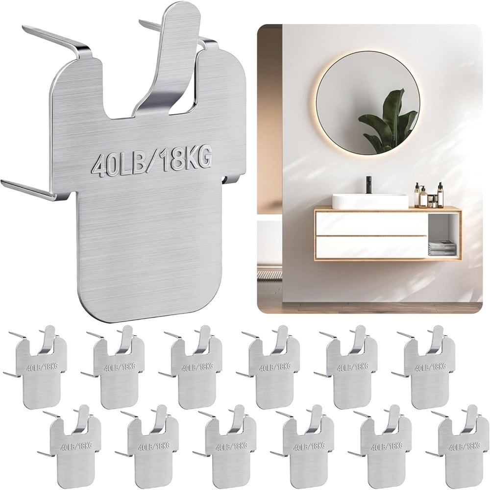 Ebaokuup 32 Pcs Claw Drywall Hanging Hook, 40Lbs Stainless Steel Claw Photo Hanger Hardware, Drywall Picture Hanger for Room Office Decoration,16 Pcs