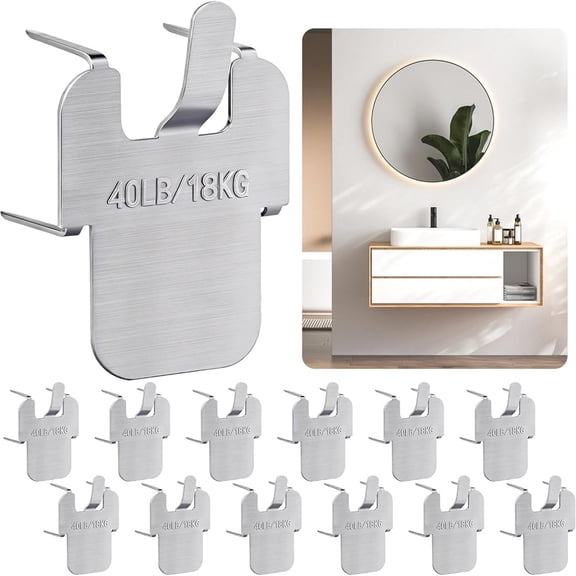 Ebaokuup 32 Pcs Claw Drywall Hanging Hook, 40Lbs Stainless Steel Claw Photo Hanger Hardware, Drywall Picture Hanger for Room Office Decoration,16 Pcs