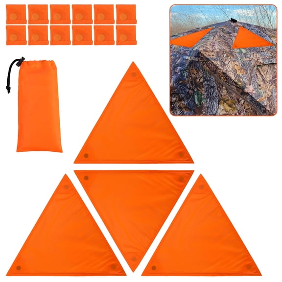 Ebaokuup 4-Pack Blaze Orange Hunting Safety Panels for Ground Blinds & Tree Stands