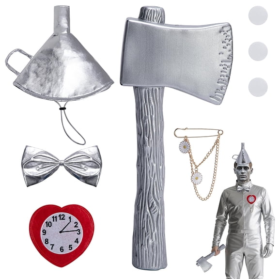 Ebaokuup 5-Pack Halloween Funnel Hat & Axe Costume Set for Men & Women