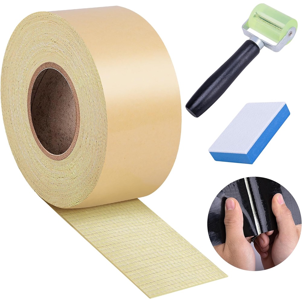 Ebaokuup 50'x 3" Pond Liner Seam Tape-Double Sided Self Adhesive Butyl Pond Liner Tape-Waterproof Pond Seam Tape for EPDM Pond Liner Garden Cover Patch Repair