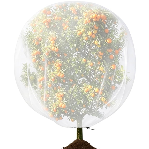 Ebaokuup 8.2 x 6.5 Ft Plant Shade Cover with Drawstring for Garden & Fruit Trees