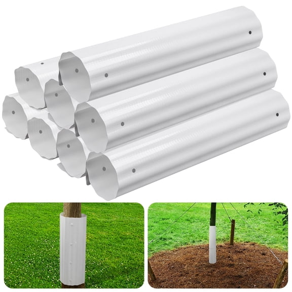 Ebaokuup Expandable Tree Guards 8 Pcs, Flexible Bark Protector Wraps