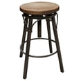 thumbnail image 1 of Ebb 24-30 Inch Adjustable Height Barstool, Pine Wood, Light Brown Finish, 1 of 5