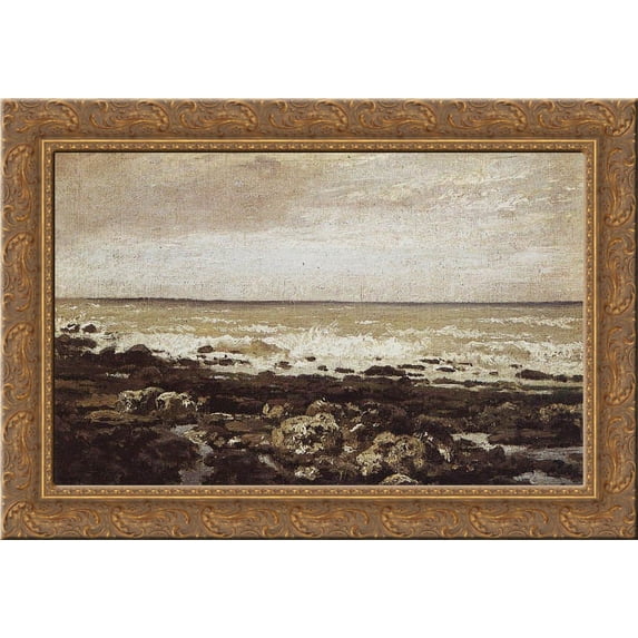 Ebb. Vel 24x20 Gold Ornate Wood Framed Canvas Art by Polenov, Vasily