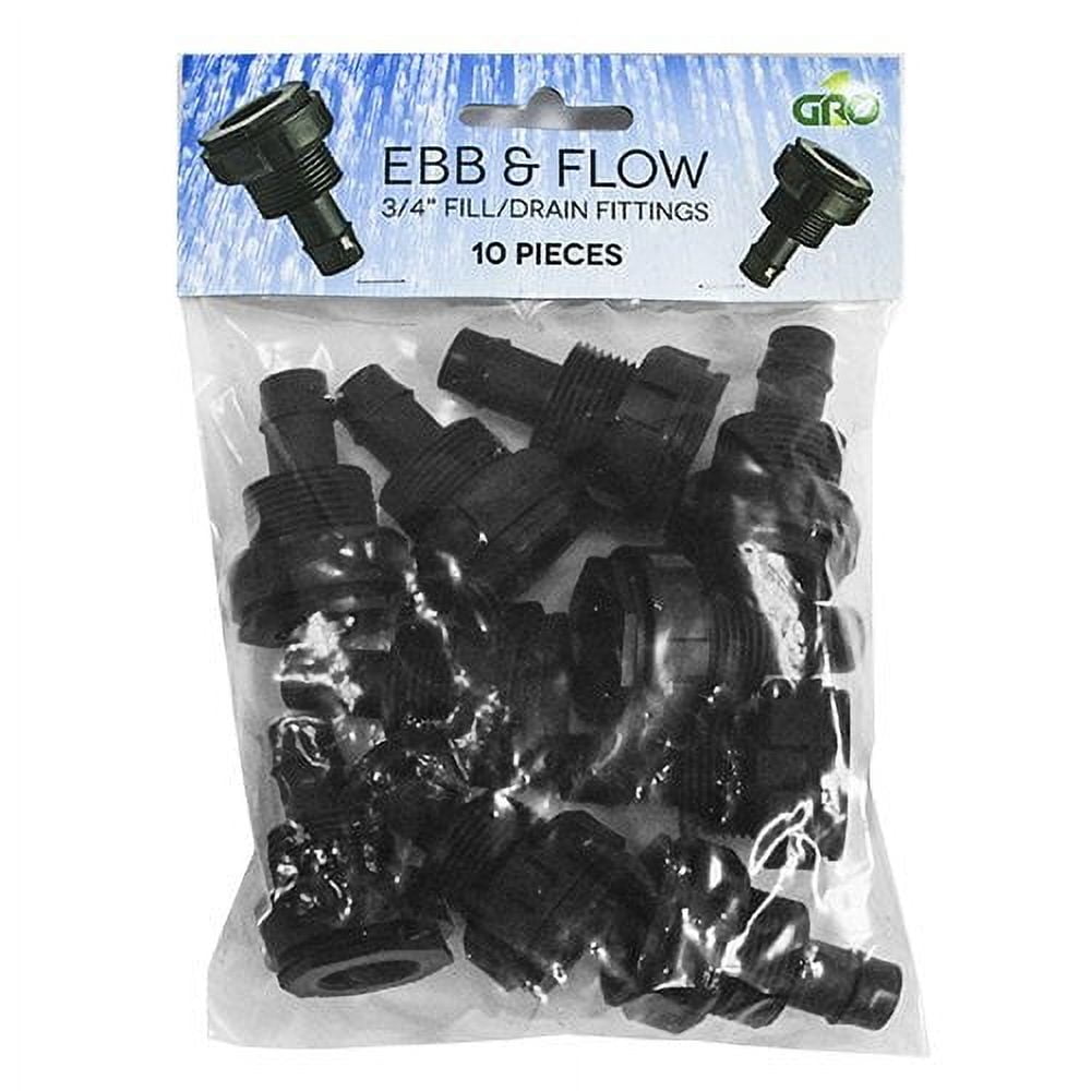 Ebb and Flow Hydroponics Control System Parts, 3/4'' Fill Drain, 10 ...