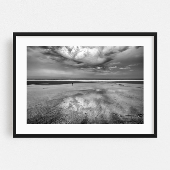 Ebb and Flow - San Diego California Photography Black Framed Wall Art Print 16 x 24 inches