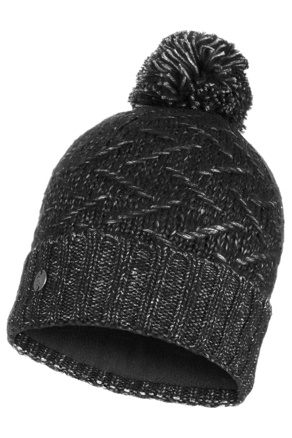 Ebba Knitted Bobble Hat [Black]