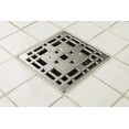 thumbnail image 1 of Ebbe Unique Square Shower Drain Grate Prairie - Stainless Steel - Brushed Nickel, 1 of 1