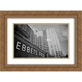 thumbnail image 1 of Ebbets Field 2x Matted 24x20 Gold Ornate Framed Art Print from the Stadium Series, 1 of 2