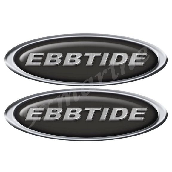 Ebbtide Boat Oval Sticker Classic Set