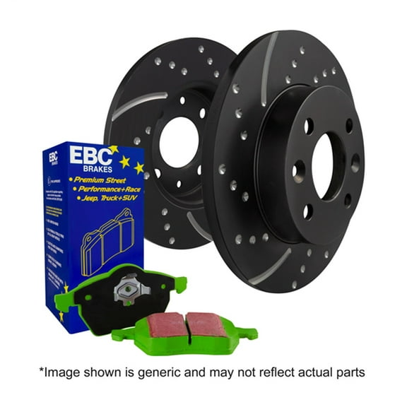 EBC Brakes S10KF1379 S10 Kits Greenstuff 2000 and GD Rotors Fits BRZ Impreza