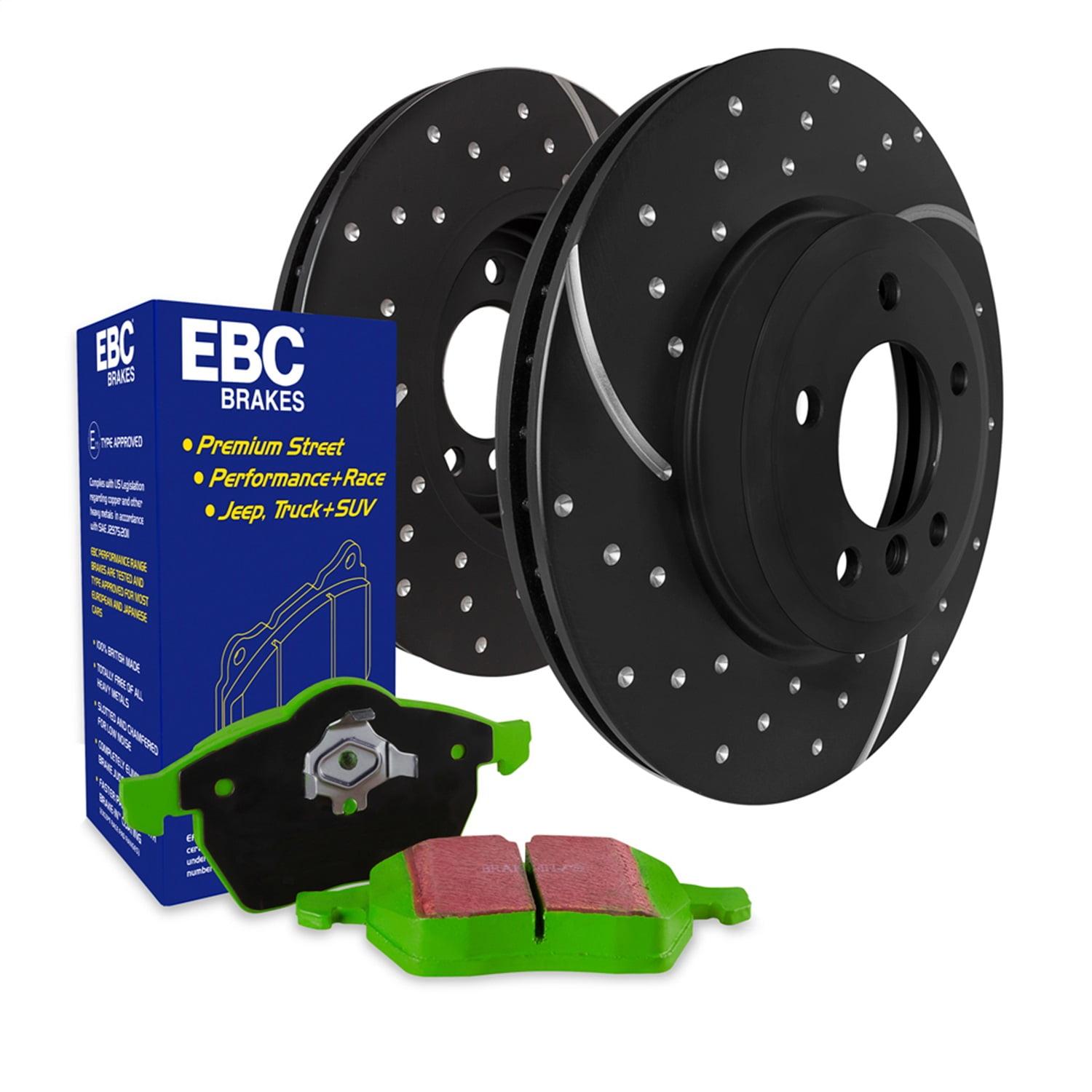 Ebc Brakes S3kr1152 S3 Kits Greenstuff 6000 And Gd Rotors Truck/Suv