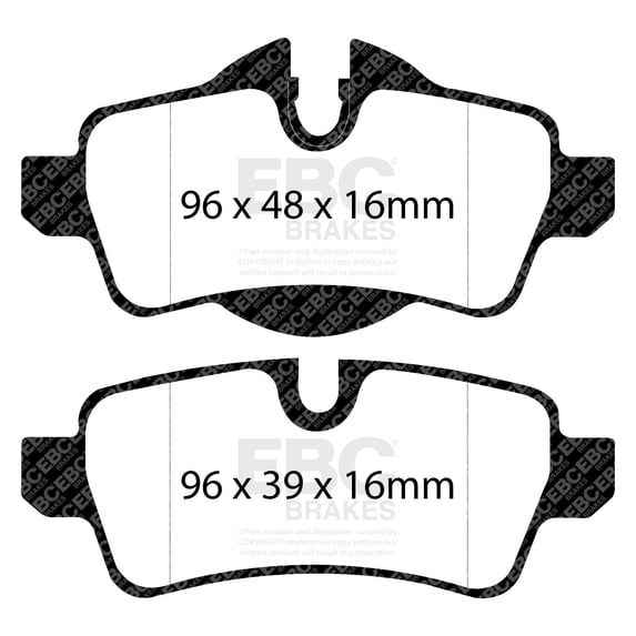 Ebc Brakes S9kr1310 S9 Kits Yellowstuff And Usr Rotors Fits select: 2013 MINI COOPER ROADSTER, 2014-2016 MINI COOPER