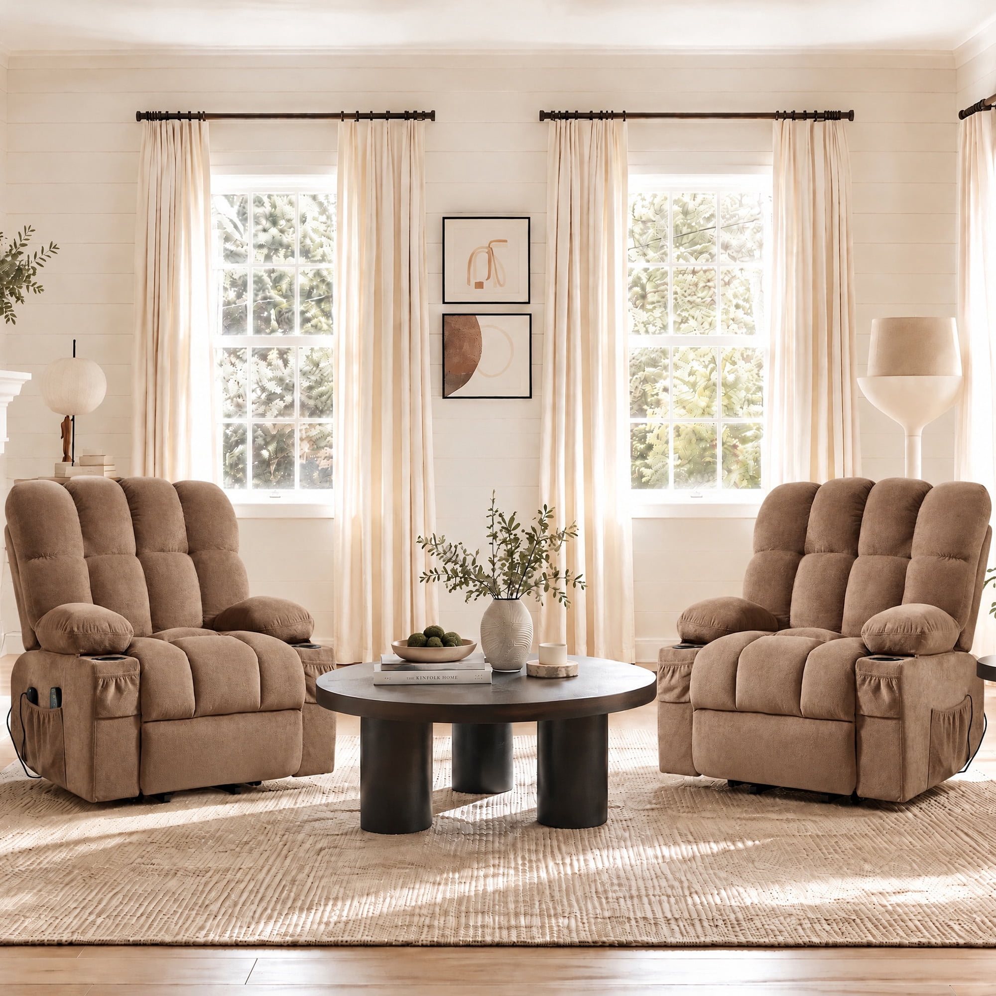 Wlmart Signs Ebello 2-Piece Power Lift Recliner Chair for Elderly with Massage and ...