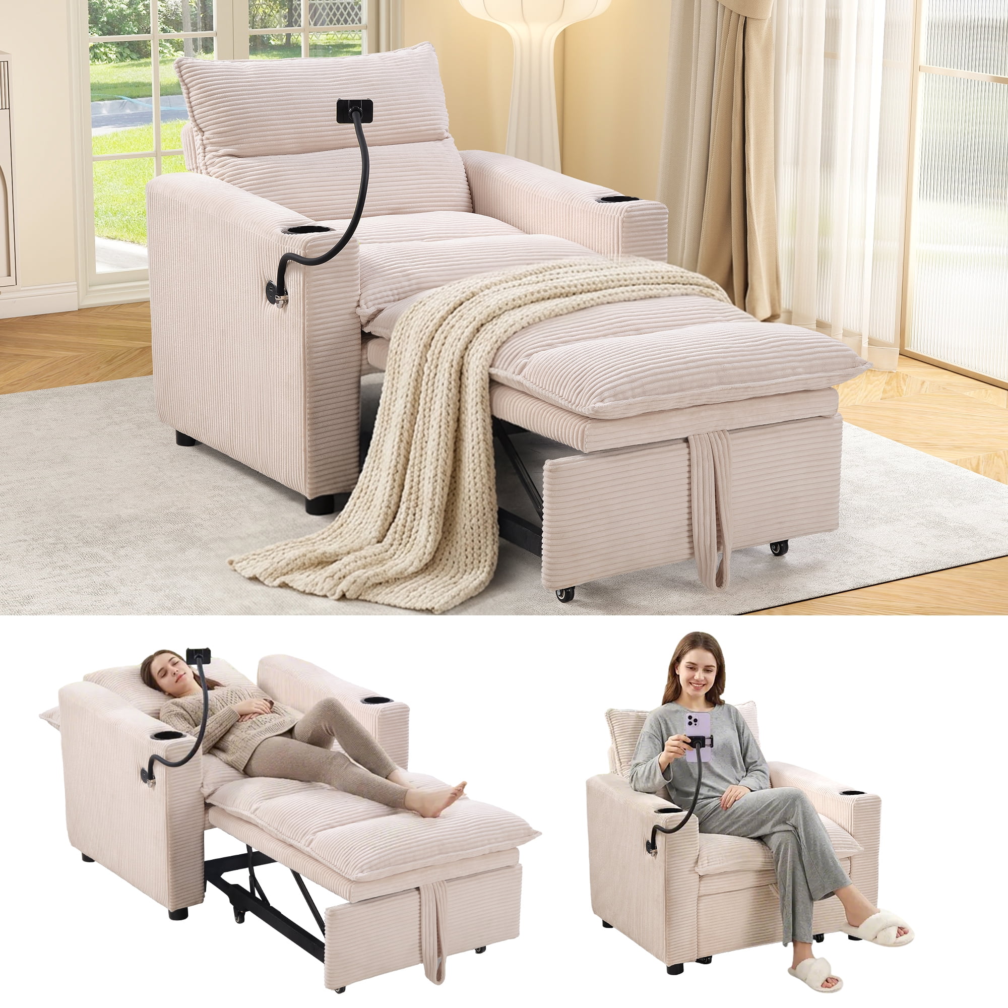 Space Saving Sleeper Chair photo