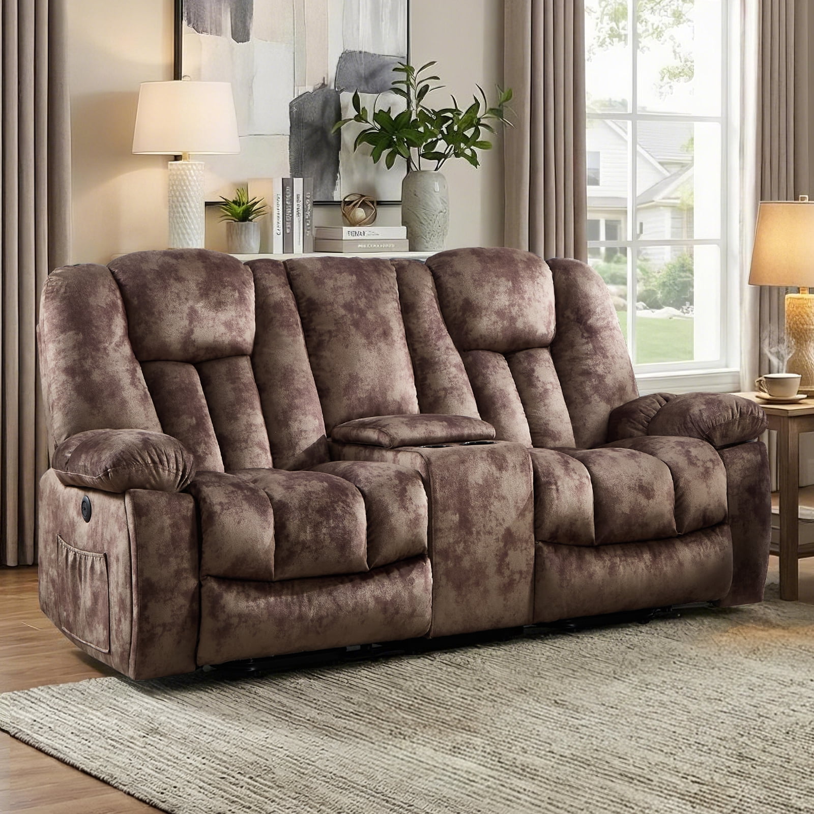 Ebello Power Lift Recliner Loveseat, Electric 2-Seater Reclining Sofa ...