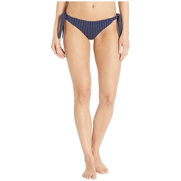 Eberjey Coastal Dot Kiki Bikini Bottoms Peacoat/White XS