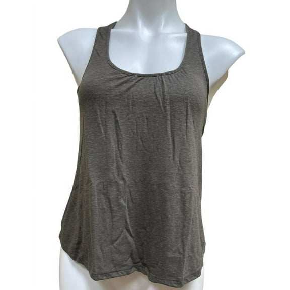 Eberjey Women's Tapen Heather Shelf Bra Racerback Tank, Small