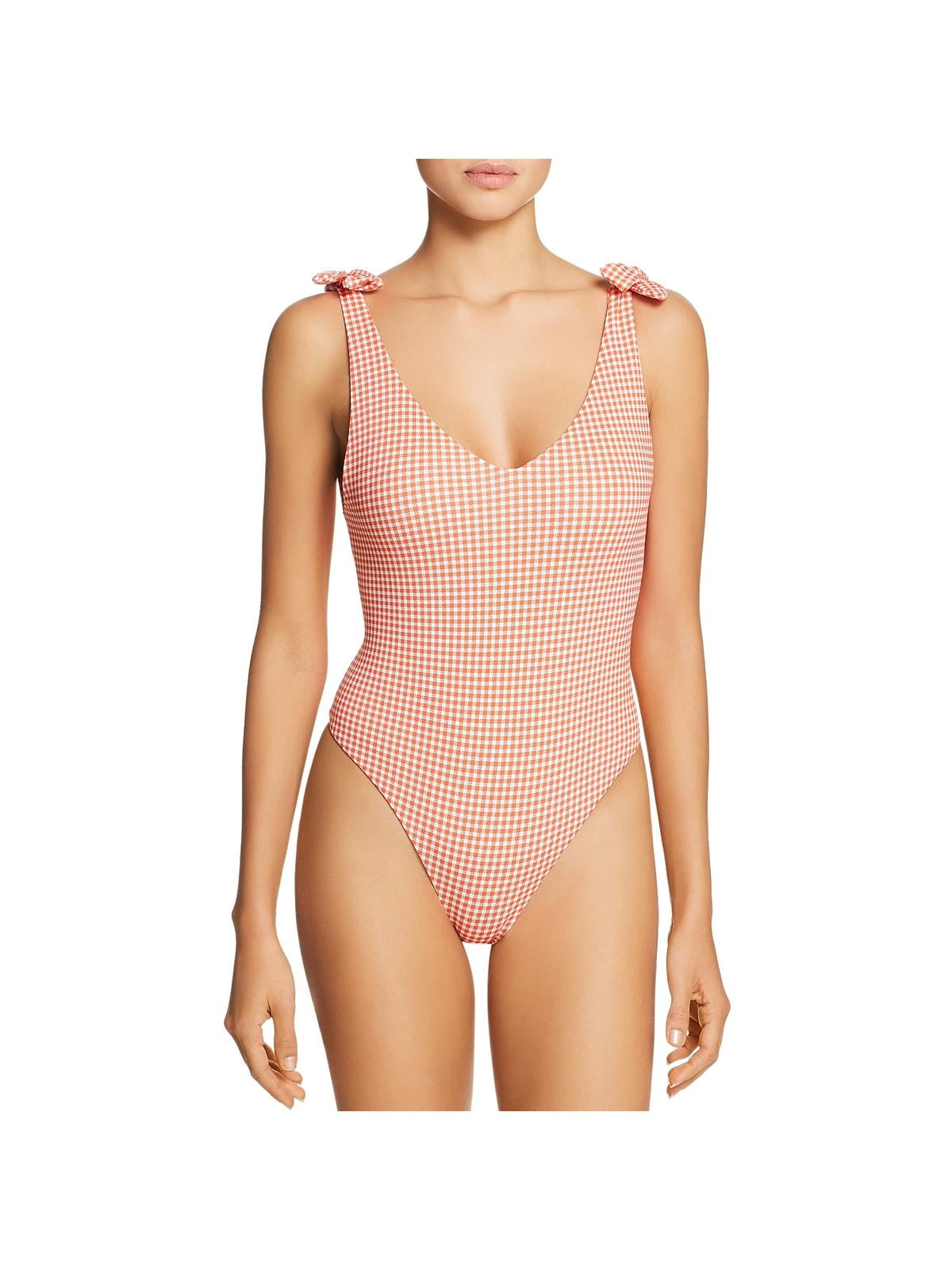 Catherine Malandrino Women's Asymmetrical Mesh One-Piece