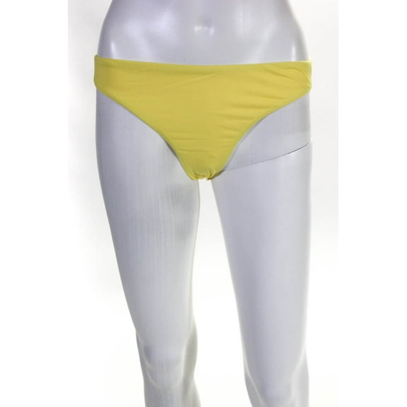 Eberjey Womens So Solid Annia Bikini Bottoms Limoncello Yellow Size Medium