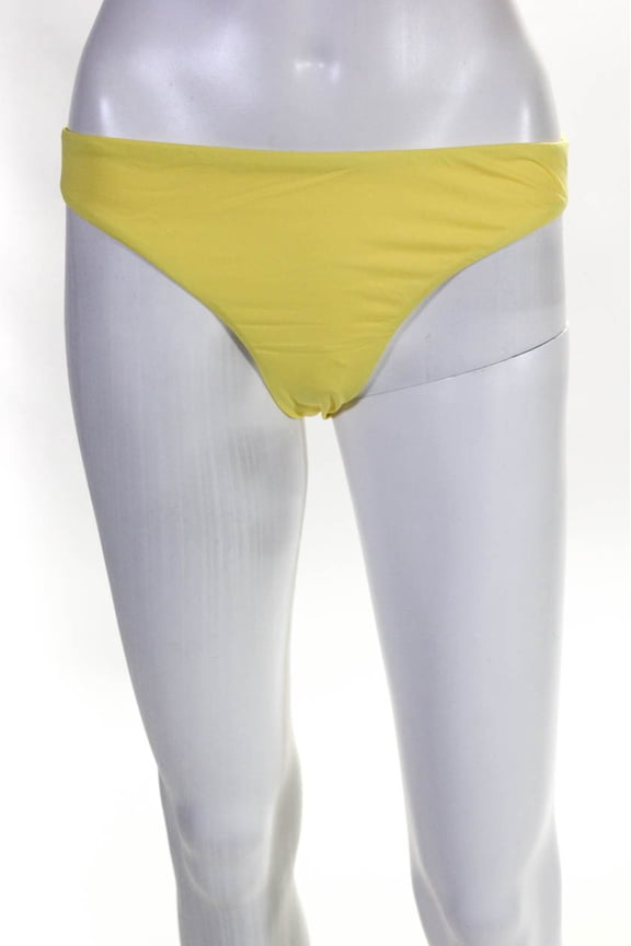 Womens So Solid Annia Bikini Bottoms Limoncello Yellow Size Medium