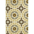 thumbnail image 1 of United Weavers Atrium Carousel Yellow Accent Rug 1'10" X 3', 1 of 2