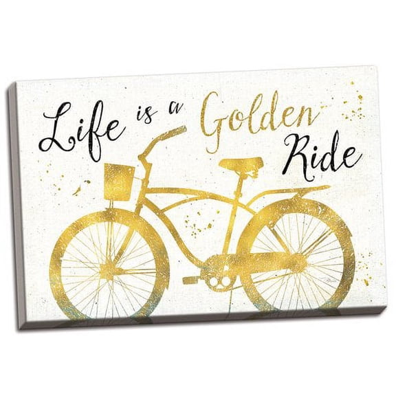 Ebern Designs 'Golden Ride III' Graphic Art Print