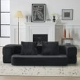 thumbnail image 1 of Ebern Designs Transformable Sectional Sofa|Soft Fabric & High Density Sponge, 1 of 11