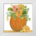 thumbnail image 1 of Ebert, Roey 12x12 White Modern Wood Framed Museum Art Print Titled - Pumpkin Full of Mums, 1 of 4