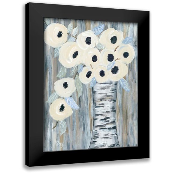 Ebert, Roey 15x18 Black Modern Framed Museum Art Print Titled - Blooming Birch Vase I
