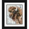 thumbnail image 1 of Ebert, Roey 15x18 Black Ornate Wood Framed with Double Matting Museum Art Print Titled - Boone the Bison, 1 of 4