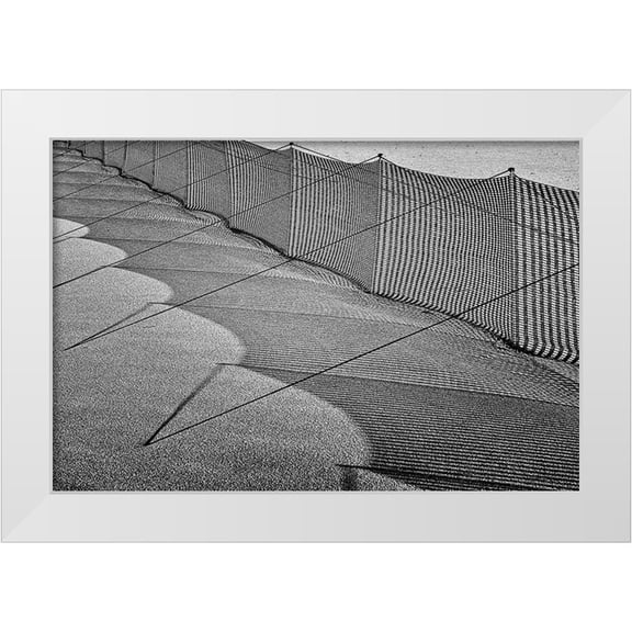 Ebert, Steffen 14x11 White Modern Wood Framed Museum Art Print Titled - Sand Drift Barrier /3