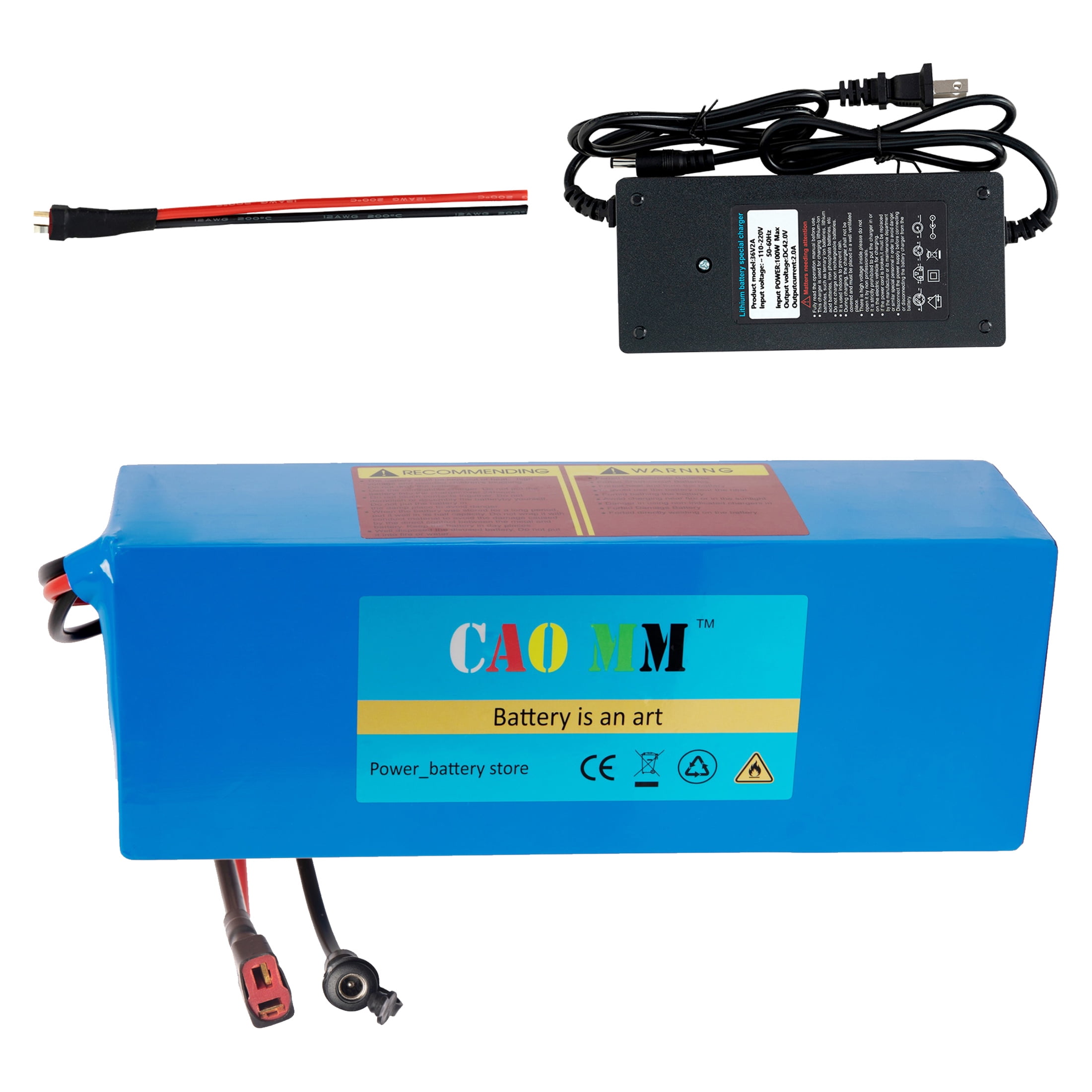 Ebike 48v 10ah Lithium Battery T Plug Electric Bicycle Tricycle Replacement UL2271 CAO MM